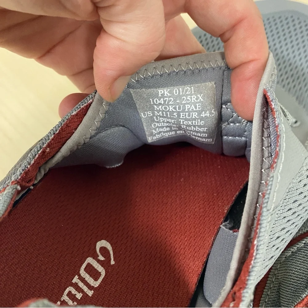 Gray OluKai Men's Casual Slip-In Boat Shoes - Size 11.5 - Picture 4 of 5